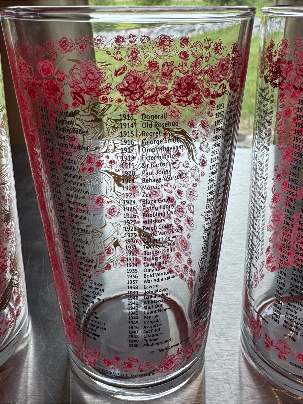 Official Kentucky Derby 152 Mint Julep Glasses 12 oz 4 Pack New in Box - Picture 7 of 9